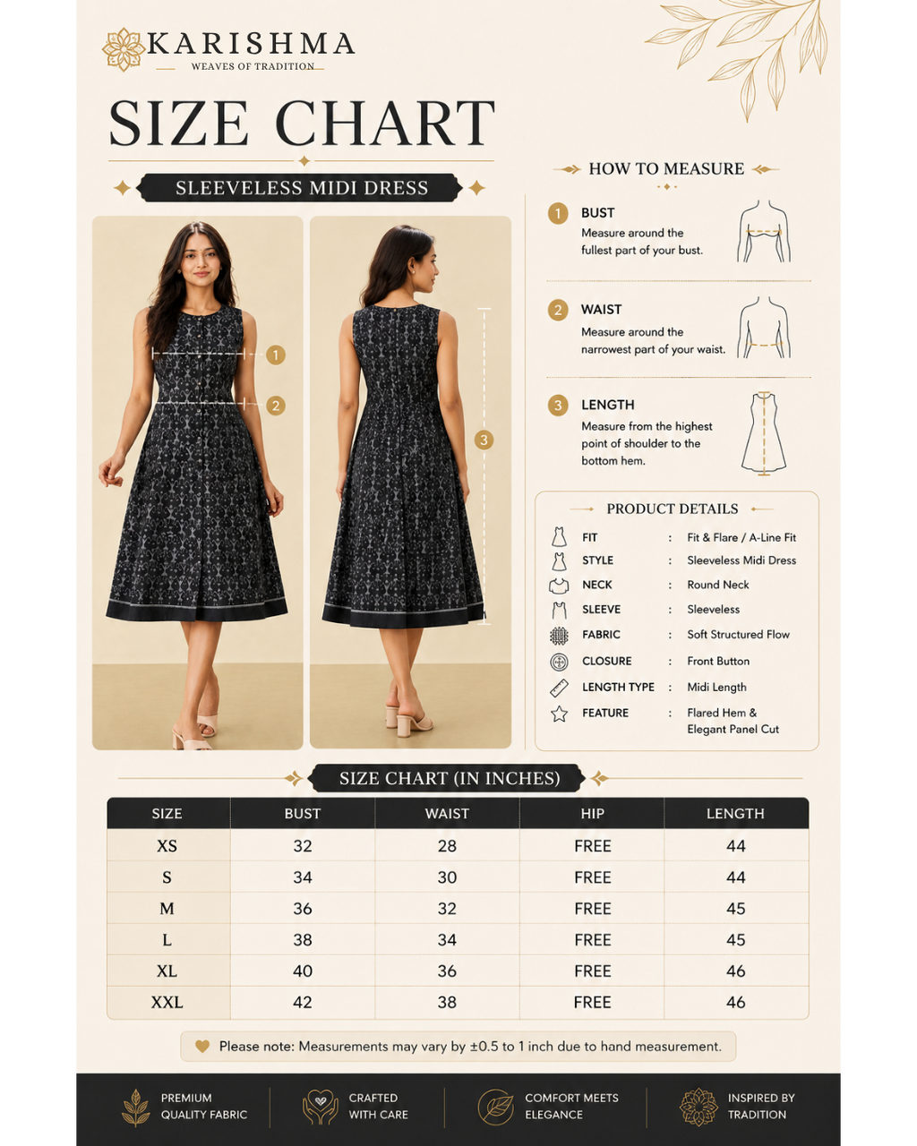 KaaliMegh Midi Dress