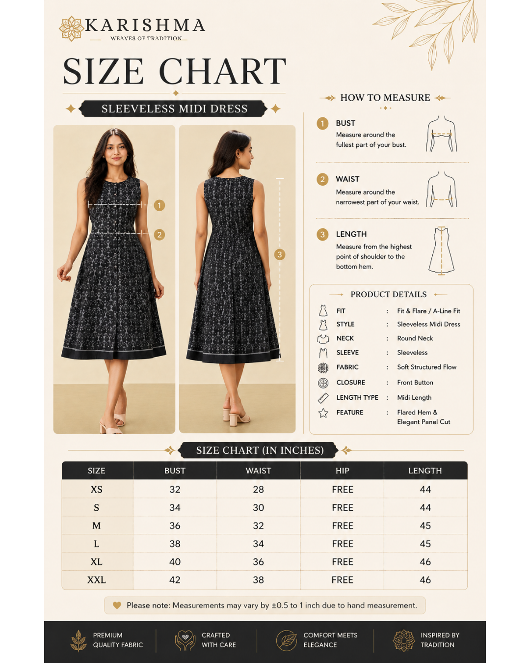 KaaliMegh Midi Dress