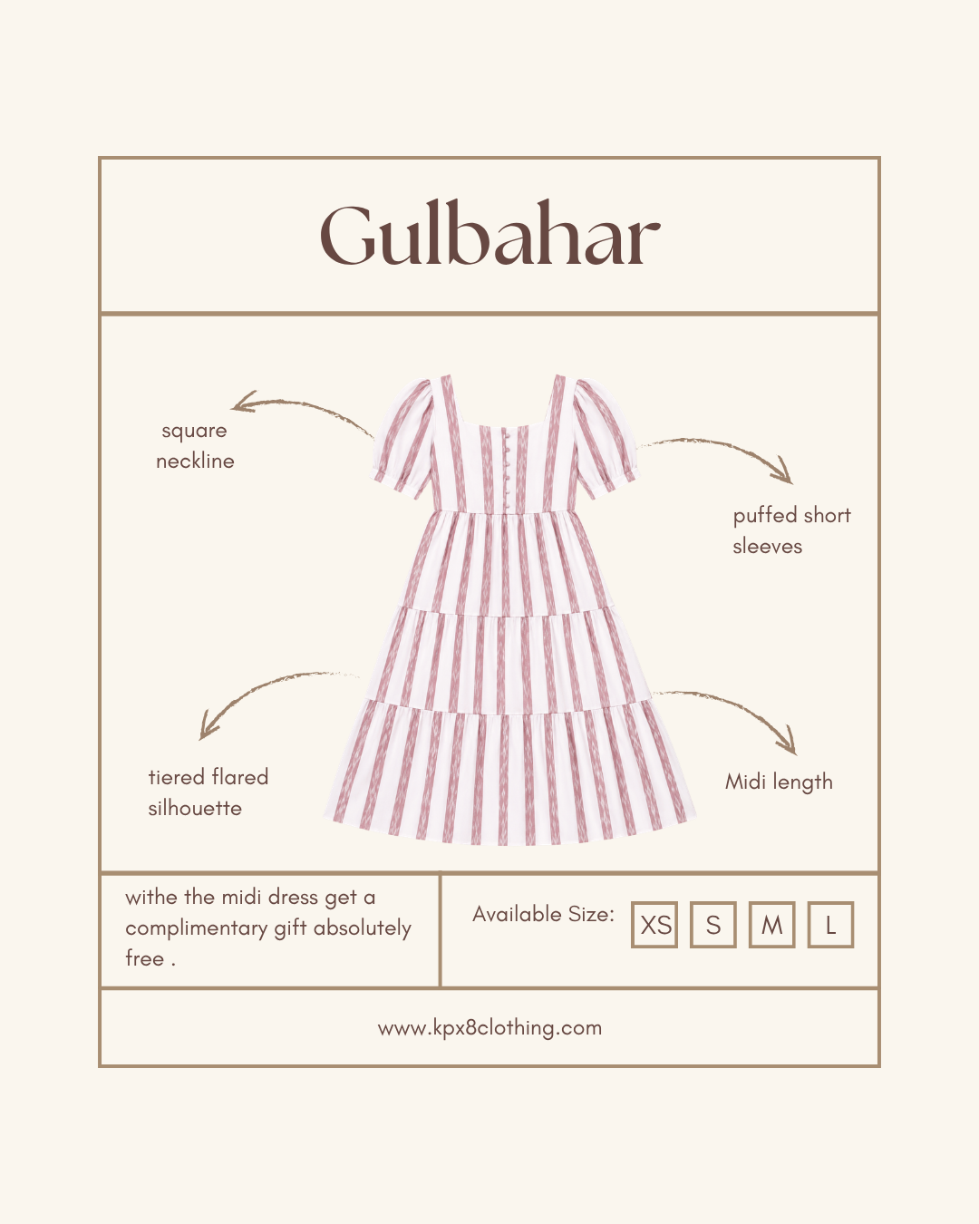 Gulbahar Sambalpuri Tiered Midi Dress