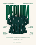 Paisley Peplum Top