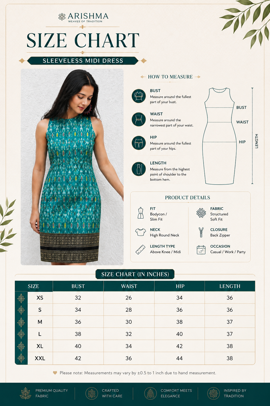 Neelaya Noir Midi Dress