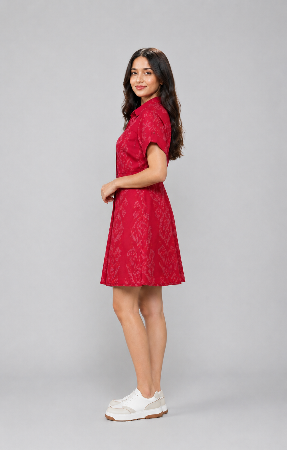 Gulnaar fit and flair Shirt Dress