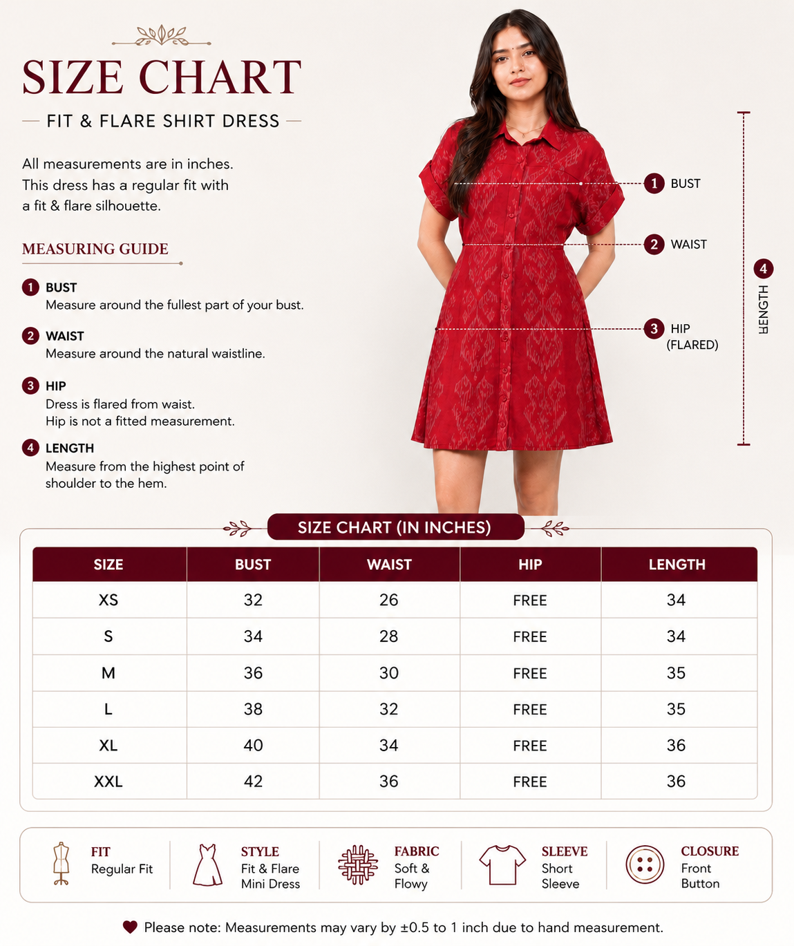 Gulnaar fit and flair Shirt Dress