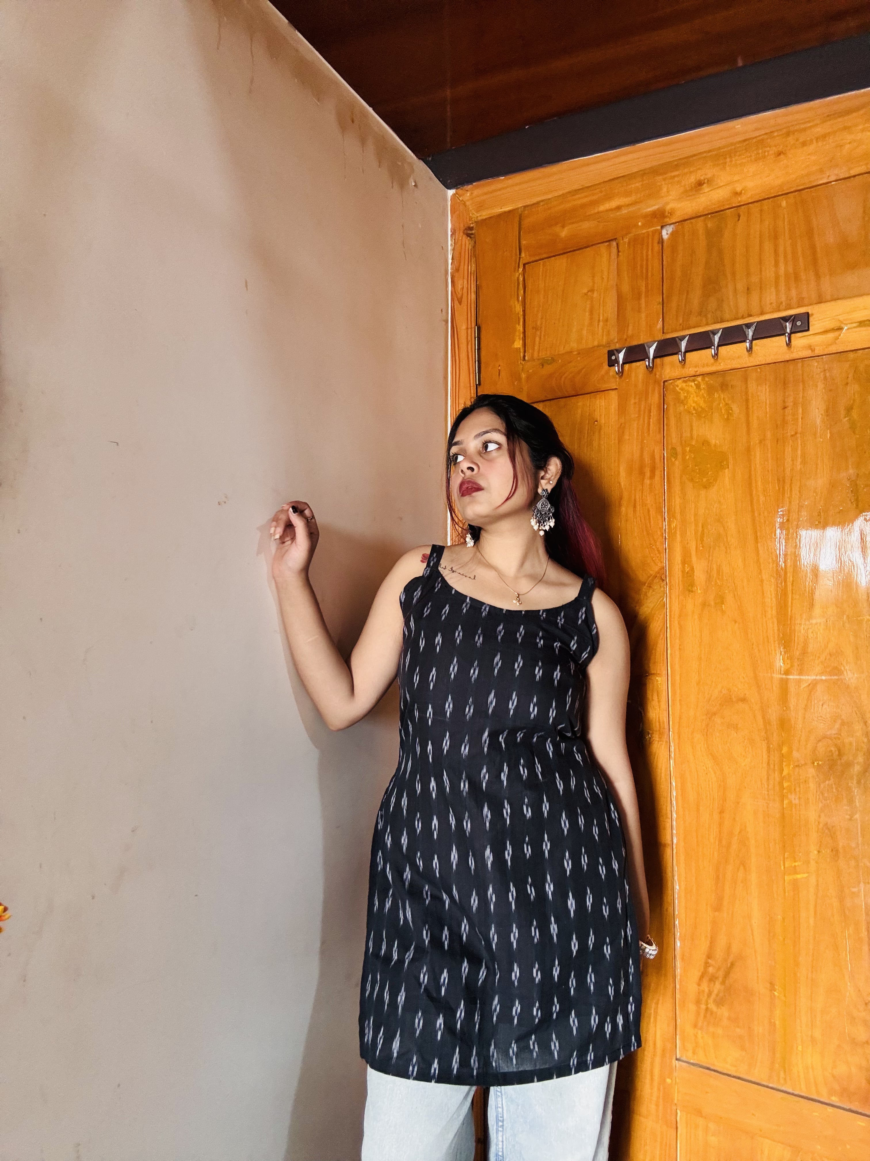 Detachable Shoulder Corset Kurti