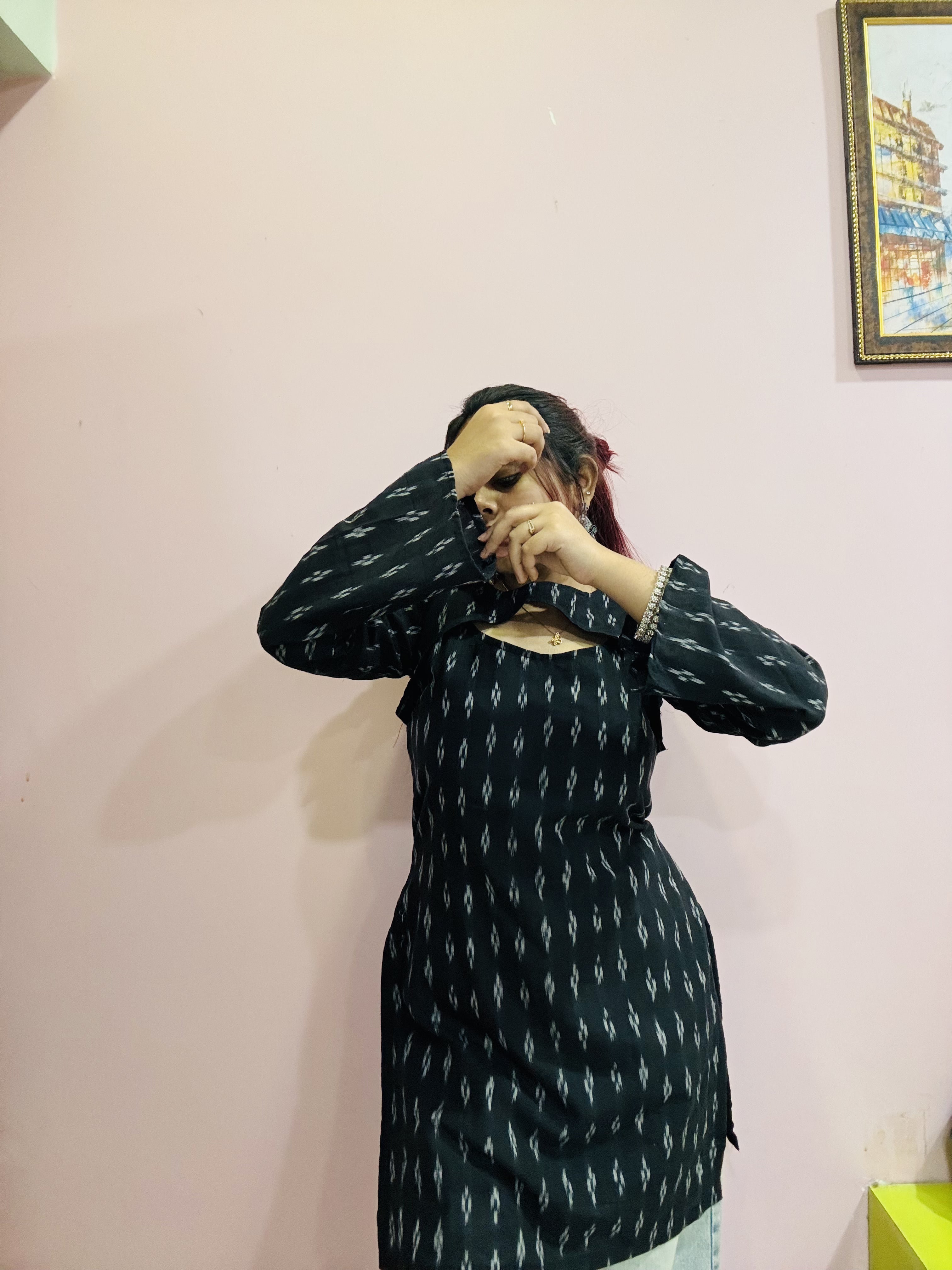 Detachable Shoulder Corset Kurti