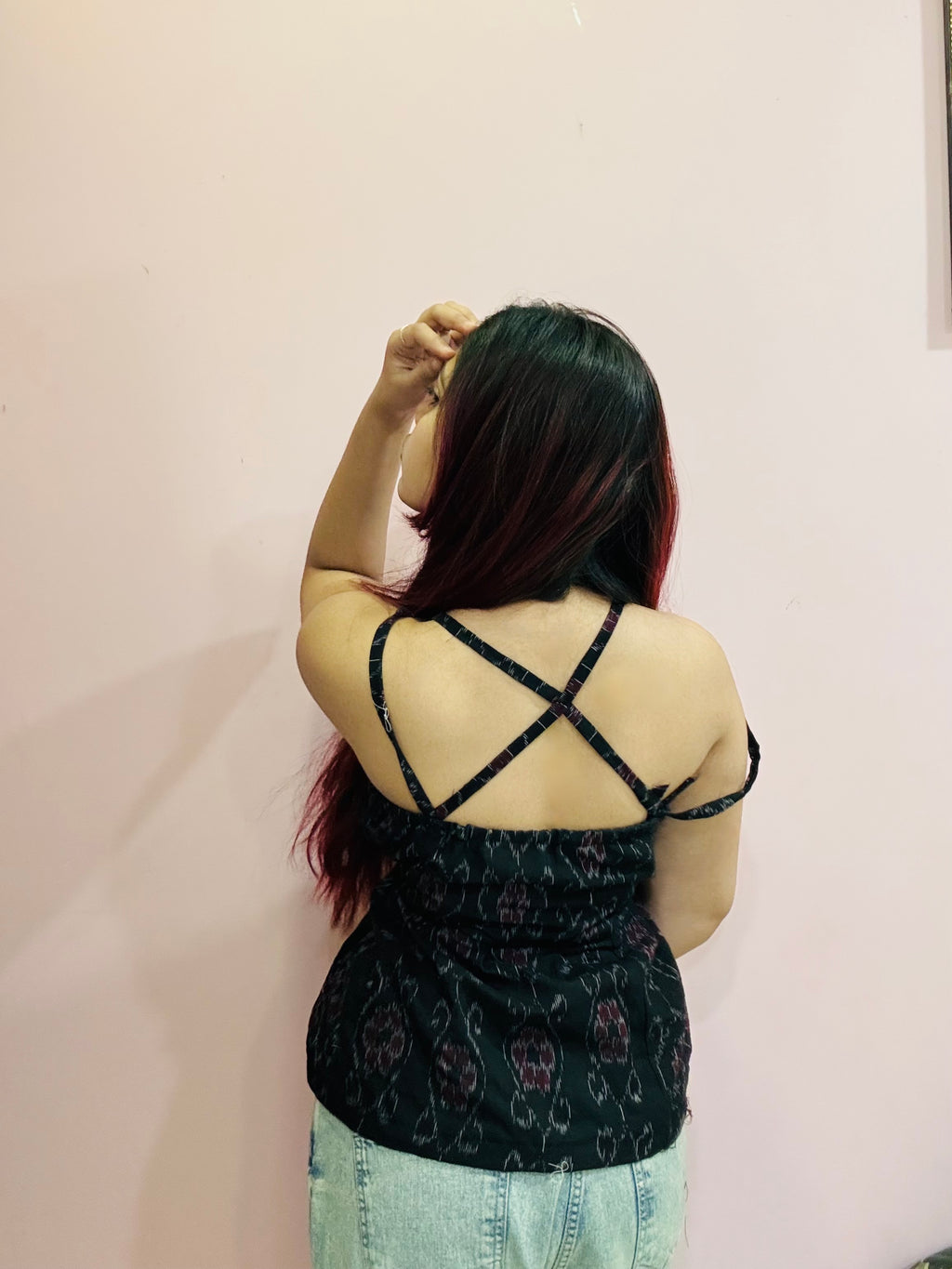 Midnight Ikat Bold Top