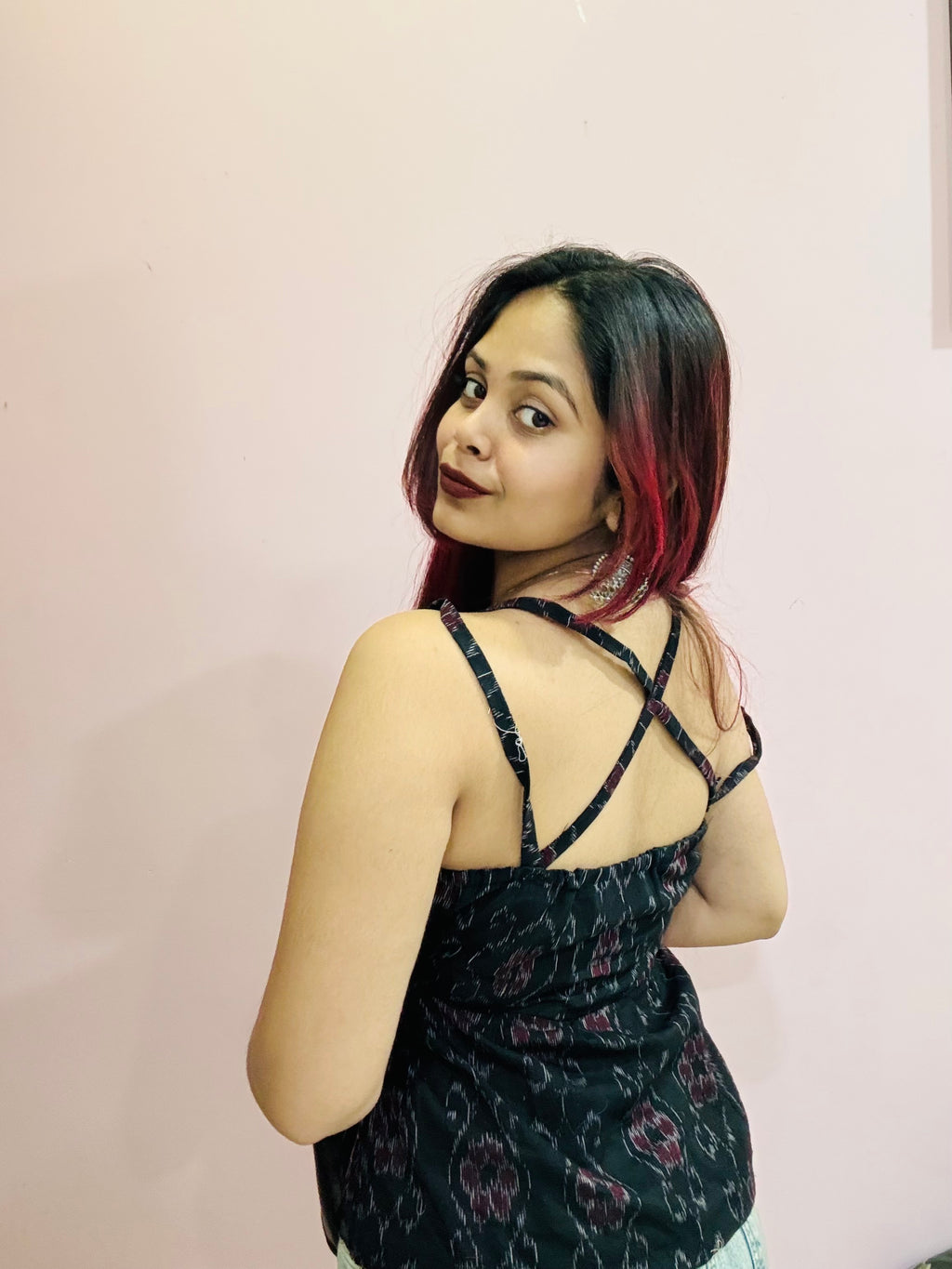 Midnight Ikat Bold Top
