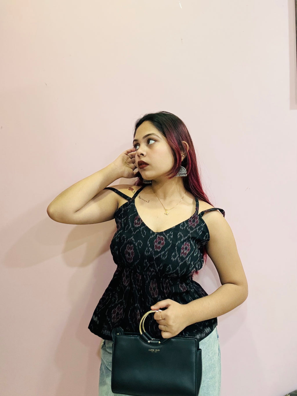 Midnight Ikat Bold Top
