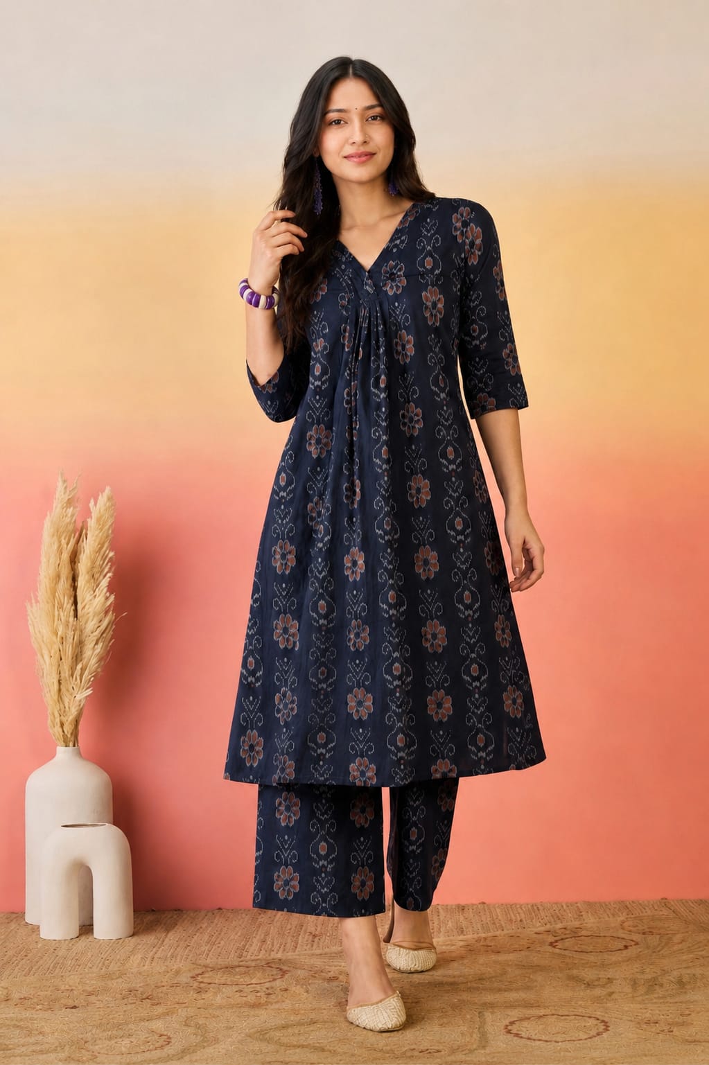 Floral Ethnic Co-ord Set