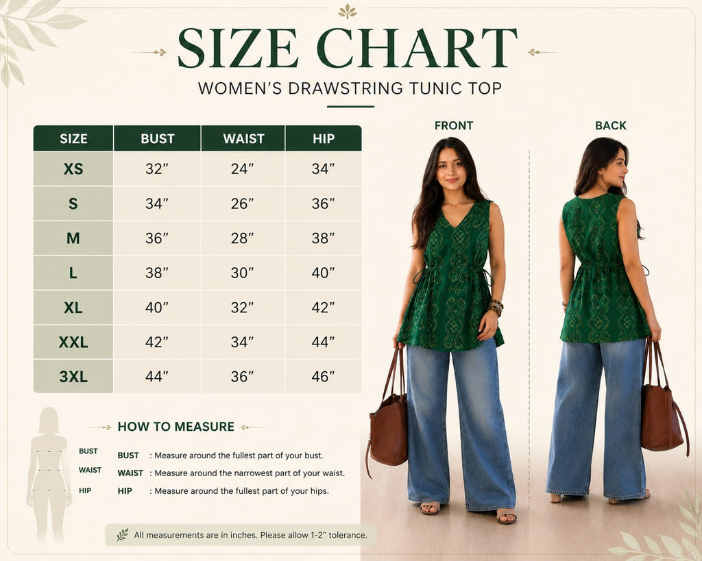 Drawstring Tunic Top