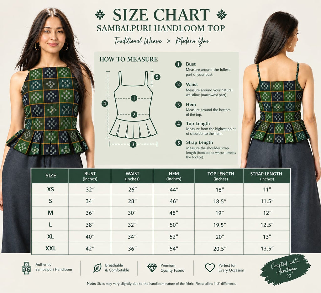Emerald Ikat Peplum Top