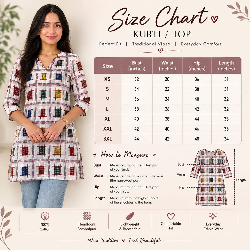 WHITE MULTICOLOUR STRAIGHT KURTI