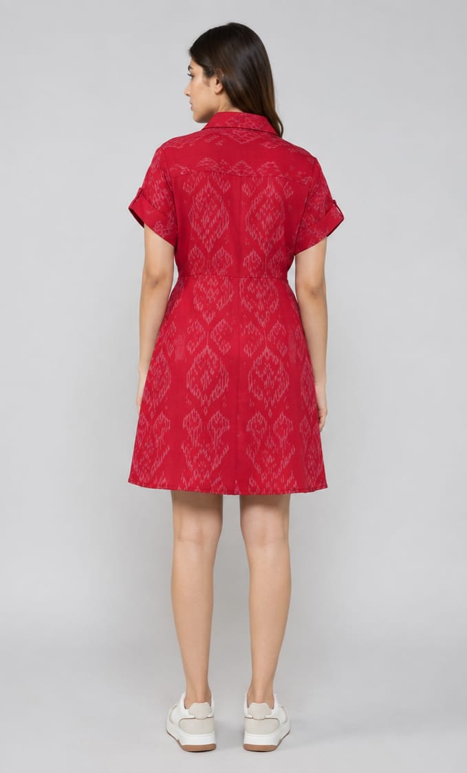 Gulnaar fit and flair Shirt Dress
