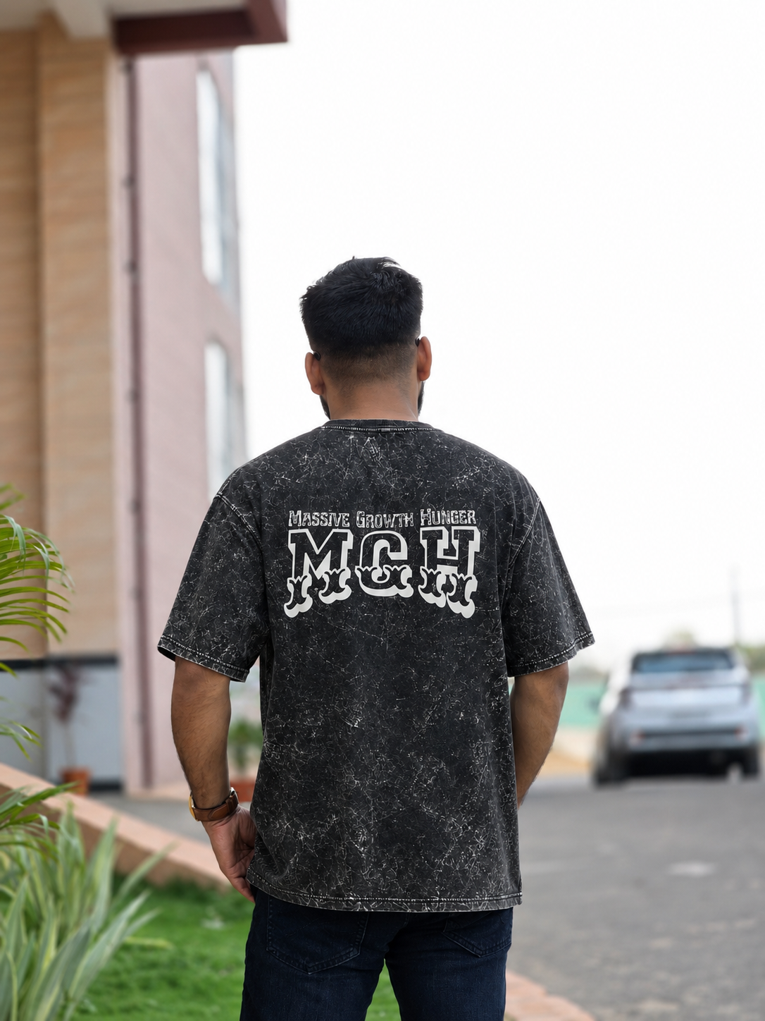 KPX8 GYM Edition Unisex Acid Washed Oversized Tee